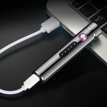 Electric Metal Brichete pentru Fumători Windproof Dual-Arc de Plasmă Reîncărcabilă USB Bricheta hqd Țigară de Unică folosință Bărbați Gadget-uri