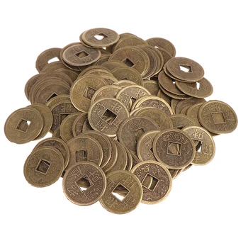 120Pcs de Monede Antice, Noroc, Avere, Bani, Avere, Bogăție Chineză Feng Shui Norocos Ching / Monede Vechi Set de învățământ Zece Împărați