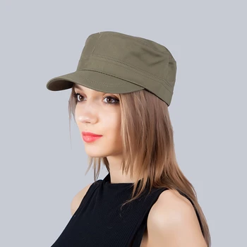 2021New Primăvară Subțire Femei Falduri Secțiunea Militară Pălării Pentru Bărbați, Femei Călătorie în aer liber Flat Top Berete Liber de Vară Umbra Capac