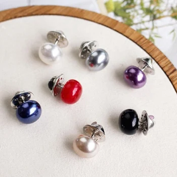 10buc/Set Imitație Pearl Broșe Pin Nunta Mireasa Eșarfă Clip Rever DIY Pin Cadouri Pentru Femei Accesorii de Îmbrăcăminte en-Gros